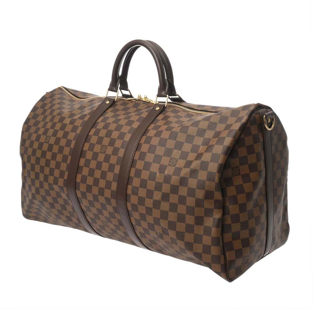 LOUIS VUITTON Authentic Brown Damier Canvas Boston Bag - Picture 3 of 11